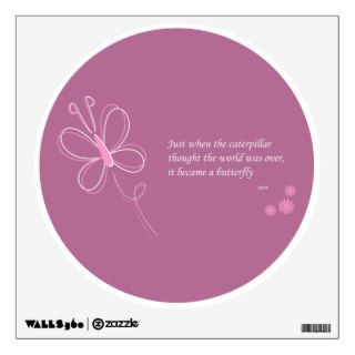 The Butterfly Quote Wall Decal
