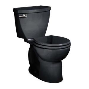 American Standard Cadet 3 Right Height 2 piece 1.6 GPF Round Front Toilet in Black DISCONTINUED 2756.016.178