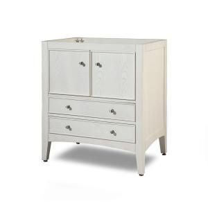 Xylem Kent 30 in. W x 21 in. D x 34 in. H Ash Vanity Cabinet Only in White Wash V KENT 30WT