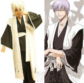 Japanese Anime Manga Costumes Bleach Cosplay Costume Bleach Captain Clothes Overalls (L)  Beauty Products  Beauty