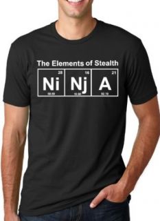 Element of Stealth (Ni Nj A) T Shirt Funny Ninja Science Shirt at  Mens Clothing store Fashion T Shirts