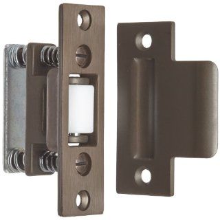 Rockwood 592.10B Bronze Roller Latch with #161 Strike, 1" Width x 3 3/8" Length, 1 1/8" Strike Width x 2 3/4" Strike Length, Satin Oxidized Oil Rubbed Finish Hardware Latches