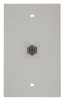 Leviton 40981 W Standard Video Wall Jack, F Connector, White