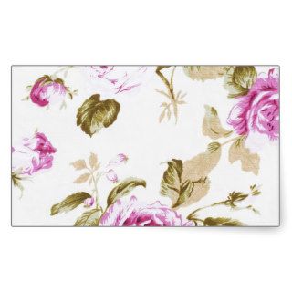 vintage shabby chic rose pattern pink violet stickers