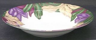 Fitz & Floyd Cloisonne Tropicana Large Rim Soup Bowl, Fine China Dinnerware   Mu