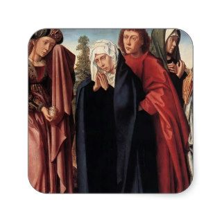 Gerard David  Holy Women & St. John at Golgotha Sticker