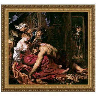 Samson and Delilah, 1610 Canvas Replica Painting Small Home & Kitchen