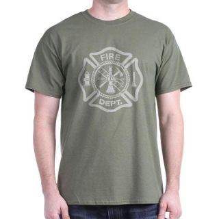  Firefighters Maltese Cross Dark T Shirt