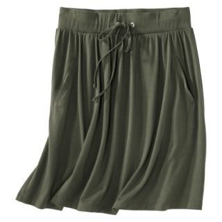 Merona Petites Front Pocket Knit Skirt   Green XSP