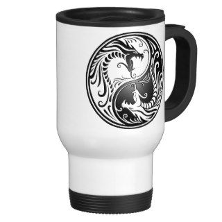 Yin Yang Dragons Coffee Mugs