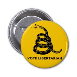 Gadsden "Vote Libertarian" Button