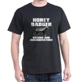  Honey Badger Vicious & Misunderstood Dark T Shirt