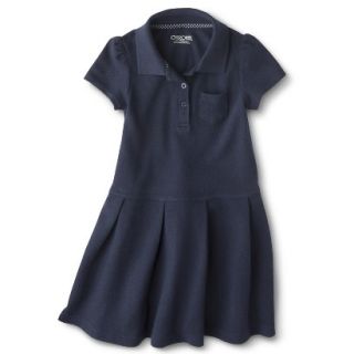Cherokee Girls School Uniform Short Sleeve Knit Tennis Dress   Xavier Navy XL