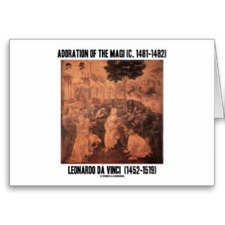 Adoration Of The Magi (Leonardo da Vinci) Cards