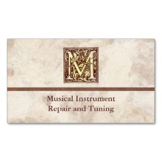 Vintage Initial M Business Card Template
