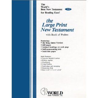 KJV Large Print New Testament (with Psalms) Thomas Nelson 9780529062901 Books