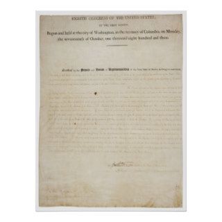 Original 12th Amendment United States Constitution Print
