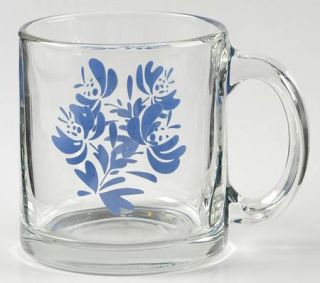 Pfaltzgraff Yorktowne (Usa) Glassware Mug, Fine China Dinnerware   Blue Floral,S