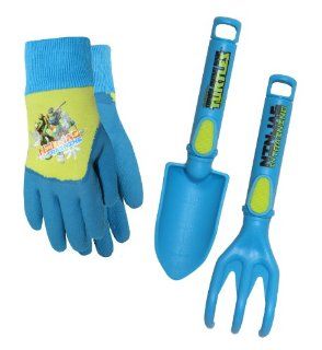 Midwest Gloves and Gear TM14P04 Teenage Mutant Ninja Turtles Gloves with Trowel and Cultivator Combo Pack  Garden Tool Sets  Patio, Lawn & Garden