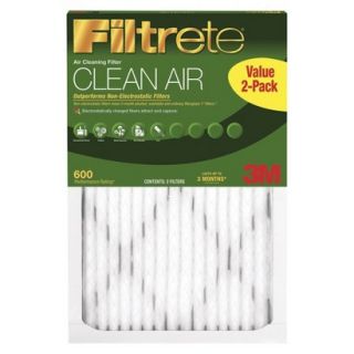 3M Filtrete Clean Air 600 MPR 16x25 Filter   Value 2 Pk.