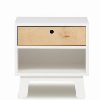 Oeuf Sparrow 1 Drawer Nightstand 1SPNS0X Color White