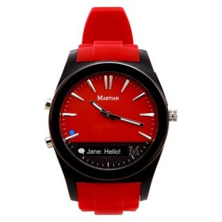 Martian Notifier Smart Watch   Red/Black (MN200RBR)