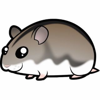 Cartoon Dwarf Hamster Cut Outs