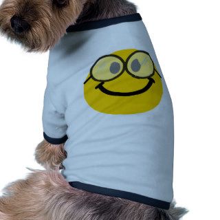 Geeky smiley dog shirt