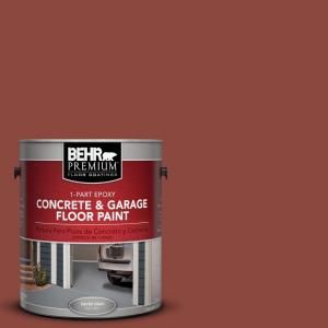 BEHR Premium 1 Gal. #PFC 10 Deep Terra Cotta 1 Part Epoxy Concrete and Garage Floor Paint 93001