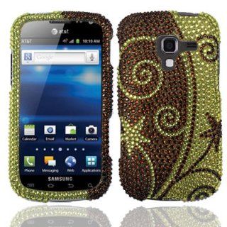 For Samsung Exhilarate i577 Full Diamond Bling Cover Case Elegant Swirl Accessory Cell Phones & Accessories