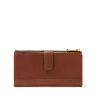 Fossil Erin Tab Clutch,Brown,One Size Shoes