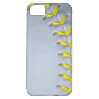 Yellow Stitches Softball / Baseball iPhone 5C Cases