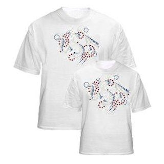 USA Patriotic 4th of July Bling Tops in Mother and Daughter Matching Sizes (Adult XL) Shirts