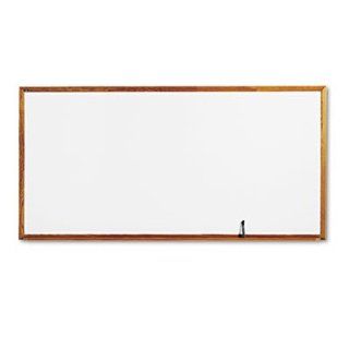 Quartet S578   Standard Dry Erase Board, Melamine, 9 x 48, White, Oak Finish Wood Frame QRTS578 