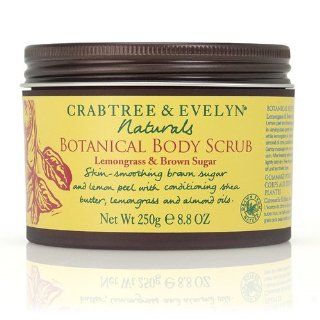 Crabtree & Evelyn Naturals Botanical Body Scrub   Lemongrass & Brown Sugar   8.8 oz / 250 g  Beauty