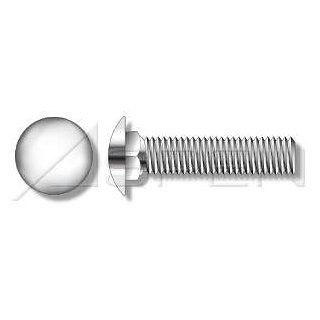 (250pcs) Metric DIN 603 M5X16 Carriage Bolt Stainless Steel A2 Ships Free in USA Carriage Screws And Bolts