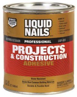 "LIQUID NAILS" PROJECTS & CONSTRUCTION ADHESIVE   LNP 603 QUART