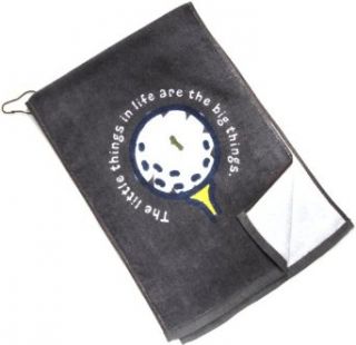 Life is Good Unisex Adult Golf Towel, Slate Blue, ONE SIZE  Sports & Outdoors