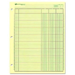 Rediform 45 603 National Side Punched Analysis Pad   50 Sheet[s]   Gummed   11 X 8.5 Sheet Size   Green   1pad