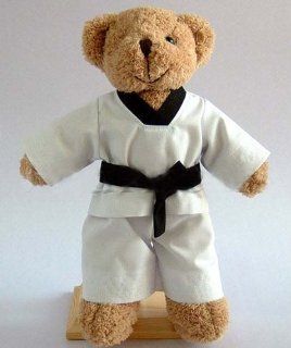 Handmade Taekwondo Teddy Bears Gifts ##High 15 Inch (No Doll Stand) Toys & Games
