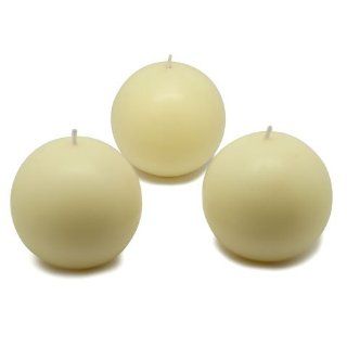 3" Ivory Ball Candles (6pc/Box)   Floating Candles