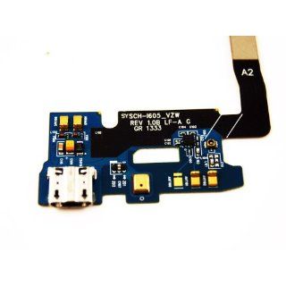 Verizon Samsung Galaxy Note 2 SCH i605 USB Charge Port Flex Cable Microphone Cell Phones & Accessories