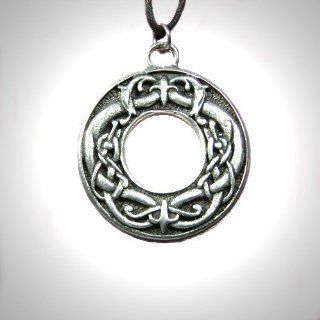 Handmade Courtney Davis Viking Beasts Pewter Pendant Necklace for Power and Strength Jewelry