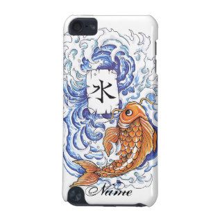 Cool Oriental Japanese Koi Carp Fish Wave tattoo iPod Touch (5th Generation) Covers