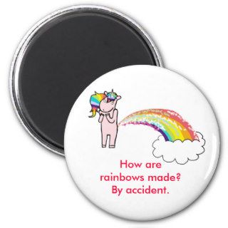 farting unicorn, How are rainbows made? By acciFridge Magnet