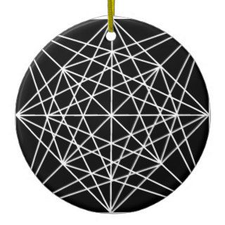 Geometric Line Design Ornament
