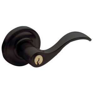 Baldwin Wave Oil Rubbed Bronze Right Handed Entry Lever 5255.102.RENT