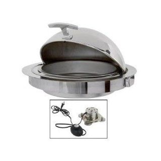 Classic Empire Style Round Electric Counter Drop In Chafing Dish Kitchen & Dining