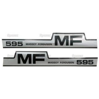 Massey Ferguson MF 595 Hood Decal Set 
