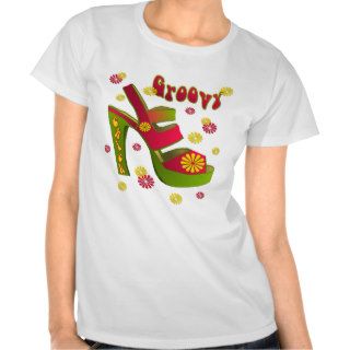 Groovy Chick Platform Shoes T Shirts